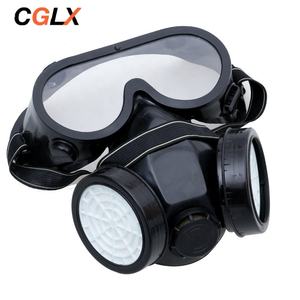 CGLX Máscara de seguridad personalizada Goma y PC Polvo Ventilación DE TRABAJO Máscara protectora de gas Gasmaskers Chemisch para proteger la forma de gas - Product Image 1