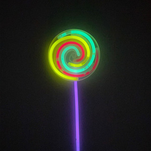 <span class=keywords><strong>Mini</strong></span> palos brillantes de piruleta para niños, juguetes de moda para iluminar, varita de hada parpadeante de princesa, decoración de vestidos - Product Image 2