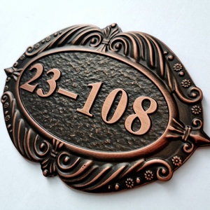 Chiffres <span class=keywords><strong>de</strong></span> <span class=keywords><strong>maison</strong></span> extra-large, en aluminium moulé, signe <span class=keywords><strong>de</strong></span> <span class=keywords><strong>rue</strong></span> <span class=keywords><strong>pour</strong></span> <span class=keywords><strong>maison</strong></span> - Product Image 1