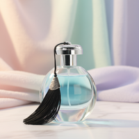 Flacon de parfum Aqua Display Xian Pentagon Retro Type Cdg Chamber Hitam Traveling Irregular Spray Minimalist Clip Cork Glass 3ml