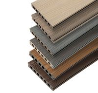 140*23mm Style européen WPC terrasse PVC noyer teck bois Composite pour revêtement de sol de qualité supérieure clic plancher de bois d'ingénierie