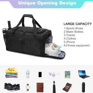 Sacs de sport en nylon de haute qualité, nouvelle arrivée, fermeture éclair, capacité 30-40L, options personnalisables pour la vente en gros - Product Image 3