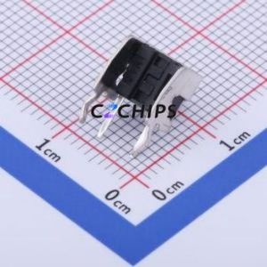 K2-1102AQ-F3SW-01 Tactile Switch Bent Lead Through Hole,6x6mm Switch 1.8N Right Angle Insert 6mm 6mm - Product Image 2