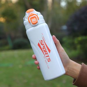 New Design Portable Stainless <b>Steel</b> <b>Water</b> <b>Bottle</b> With Bounce Cover and Handle Rope - Product Image 6