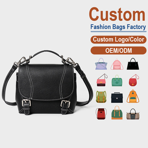 Bolso Bandolera de Cuero Genuino con Costuras en Contraste, Directo de Fábrica, Bolso de Mano y Hombro de Cuero Vacuno Vintage de Gran Capacidad - Product Image 1