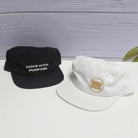 Gorra de Running de Secado Rápido, Diseño de 5 Paneles, Malla Transpirable, Tela Ligera e Impermeable, para Entrenamiento de Maratón, con Logotipo Personalizado