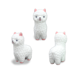 Ensemble de jouets en PVC floqué écologiques, mini figurines de lamas/alpaca kawaii, figurines de jouets promotionnelles miniatures - Product Image 5