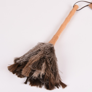 Lông mềm Khăn lau bụi đà điểu lông làm sạch khăn lau bụi với tre xử lý - Product Image 4