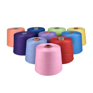 Precio de fábrica 100% poliéster teñido Color Spinning Melange CT5050 anillo mezclado hilado mopa tejido hilo para tejer Calcetines - Product Image 3