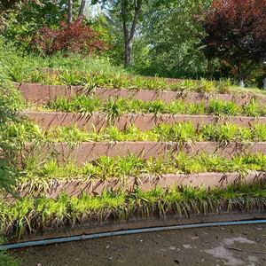Borde Metálico para Jardín Gnee Garden GN-PR-1006-RTS, de Acero Corten, Forma Rectangular, Acabado Pintado, Fácil Instalación con Estacas - Product Image 3