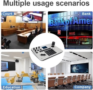 カンファレンスPTZカメラ & ライブストリーミングRS485用プロフェッショナルPoe NDIジョイスティックキーボードコントローラ - Product Image 4