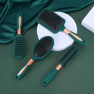Factory Custom Massage Scalp Airbag Comb Makeup Hair Brush Set Comb Home Salon 4 Piece Plastic OPP Bag Hair Beauty Care 3pcs
