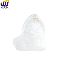WANJIA Couvre-bottes jetables en PE imperméables pour usage vétérinaire avec bord élastique pour la protection des animaux d'élevage (porcs, moutons)