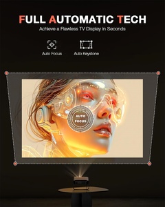 Style chaud 1080P Smart Mini <span class=keywords><strong>projecteur</strong></span> Portable Smart Android montage au <span class=keywords><strong>plafond</strong></span> mise au point automatique vidéo petits projecteurs scellés - Product Image 3