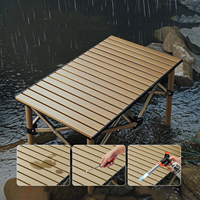 Ensemble table et chaises pliantes portables pour l'extérieur, en acier carbone, design contemporain, pour le camping, mobilier d'extérieur