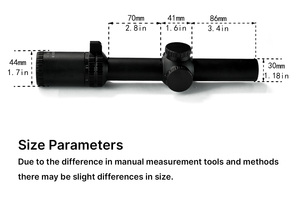Longue-vue BANGBANG ED 1-9X24 IR SFP en aluminium avec optique en verre ED, tube de 30 mm et objectif de 24 mm pour l'observation en extérieur - Product Image 4