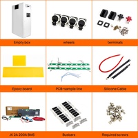 Boîtier de batterie LCD 48V 16S 16 cellules DIY pour LiFePO4, kit de stockage de batterie au lithium, boîtes LFP 280Ah 314Ah JK BMS