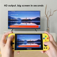 Console d'émulateur d'écran HD 5.1 pouces Mémoire 32 Go/64 Go 6000 jeux intégrés Prend en charge plus de jeux Rétro Classique Lecteur de jeu portable