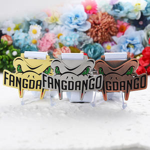 Medallas personalizadas oro plata Cooper aleación de zinc Metal esmalte suave medalla 3D dibujos animados <span class=keywords><strong>cocodrilo</strong></span> diseño en forma de medallas para personalizar - Product Image 6