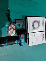Meuleuse d'angle sans fil OEM sans balais, alimentée par batterie, adaptateur de fixation DIY, support, disque de meulage en acier inoxydable