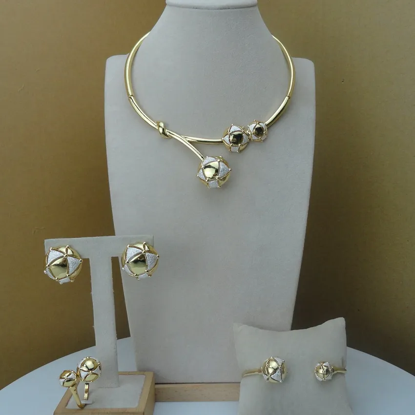 Yuminglai Set Perhiasan Dubai Wanita, Desain Italia Set Perhiasan Halus F89hk28