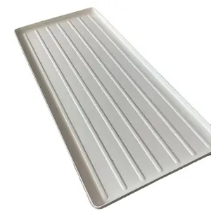 Customized Thermoformed ABS Grow Trays Aeroponics Hydroponics Runoff Drain Tray Hydroponic Tray For Flowers