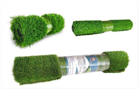 Gazon Artificiel Décoratif pour Supermarchés, Haute Simulation, PE+PP, Résistant aux UV, Faux Gazon pour Aménagement Intérieur/Extérieur Commercial