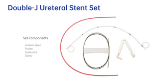 Çift <span class=keywords><strong>J</strong></span> Tipi Üreteral <span class=keywords><strong>Stent</strong></span> Seti, İtici Hidrofilik Kılavuz Teli ve Kelepçe Dezenfektan Tipi EOS CE Sertifikalı Sınıf II - Product Image 2