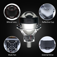 CAROLYN 130W Biled Projecteur Lentille Antibrouillard Led Laser Projecteur Lentille Phare 35w Pour Bi Led Projecteur Lentille 3.0 Mercedes