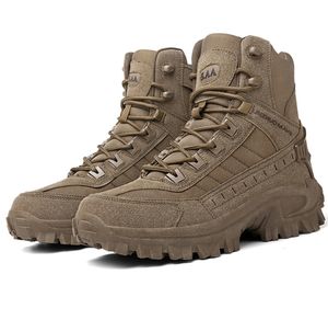 Zapatos de Senderismo TSB35 Marrón Verde Desierto, Calidad Garantizada, Zapatos de Senderismo de Corte Alto, Zapatos de Senderismo de Cuero para Exteriores - Product Image 5