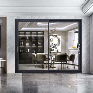 Bán hàng nóng thiết kế hiện đại đôi kính nội thất nhôm cửa trượt không thấm nước không khung với thang máy cửa trượt - Product Image 6