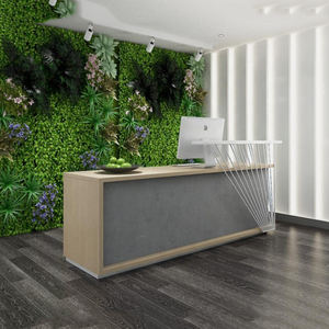 गर्म बिक्री कार्यालय रिसेप्शन डेस्क छोटे आधुनिक लक्जरी लंबे सफेद ठोस लकड़ी रिसेप्शन डेस्क - Product Image 2