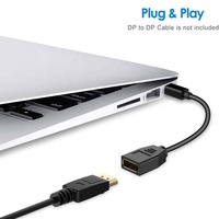 Convertisseur femelle de Port d'affichage Mini DP mâle à DP Convertisseur adaptateur de câble de moniteur Mini DP mâle à DP femelle