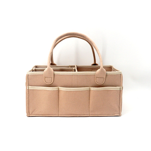 Sac à main de bonne qualité pour <span class=keywords><strong>bébé</strong></span>, fourre-tout, sac à couches, en feutre marron, robuste, <span class=keywords><strong>caddie</strong></span> pour garçons et filles, nouvelle collection - Product Image 6