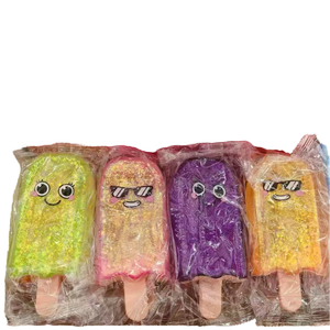 ของเล่นบีบคลายเครียด ZOWFUN รูปไอศกรีมกลิตเตอร์น่ารัก วัสดุ TPR สีชมพู บรรจุกล่องโชว์ สำหรับเด็กอายุ 14 ปีขึ้นไป ขายส่ง - Product Image 1