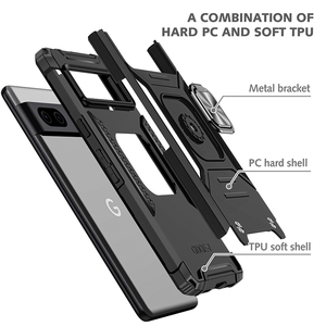 <span class=keywords><strong>Coque</strong></span> de téléphone Premium 2 en 1 TPU PC avec béquille magnétique cachée pour Google <span class=keywords><strong>Pixel</strong></span> <span class=keywords><strong>7</strong></span> - Product Image 2
