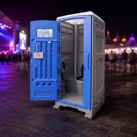 Toilettes et douche portables modernes pour l'extérieur avec matériau HDPE durable et design écologique