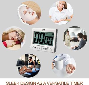 Temporizador <span class=keywords><strong>de</strong></span> Cocina con Pantalla LCD <span class=keywords><strong>de</strong></span> 3 Pulgadas, Digital, con <span class=keywords><strong>Cuenta</strong></span> <span class=keywords><strong>Regresiva</strong></span> <span class=keywords><strong>de</strong></span> 90 Minutos, Parte Trasera Magnética, Alarma Fuerte, con Cuerda (Plástico) - Product Image 6