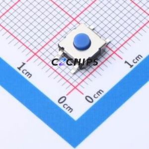 TS6634PA 250gf Tactile Switch SMD Switch Single Pole Single Throw Round Button 2.5N Vertical Mount - Product Image 1