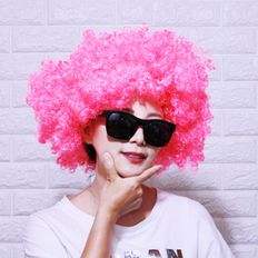 Pink Pogle Jumbo Bomb Pelucas de pelo Party Ware Peluca para uso - Product Image 1