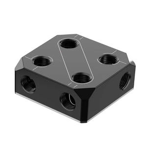 Bloc polyvalent de <span class=keywords><strong>distribution</strong></span>/routage de fluides POM de haute qualité sur mesure, pièces de boîtier d'ordinateur - Product Image 1