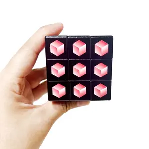 Рекламная головоломка с изображением 3x3 волшебный куб 3x3x3 с УФ-печатью логотипа 3D фото игрушка для детей пластик