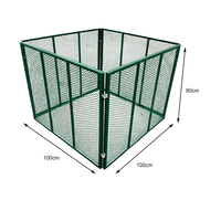 Composteur de jardin en acier 800L, cadre modulaire à fixation par emboîtement, revêtement poudré, montage facile, robuste, résistant aux intempéries, anti-rouille, pour extérieur