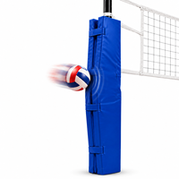 Protection de poteau de volley-ball en vinyle PVC personnalisée, rembourrage en mousse haute densité, protection contre les chocs pour gymnase scolaire, terrain intérieur/extérieur
