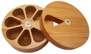 Caja organizadora de pastillas de Medicina de vitamina semanal diaria de madera, contenedores de bodega de sal de cocina, artesanías de madera, letrero de pared - Product Image 4