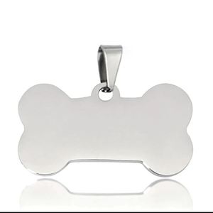 Wholesale Stainless Steel <b>Dog</b> Pet Tags Bone Shape Pendant Pet Logo Laser Engraved Round Heart Fish Hanging Metal <b>Keyring</b> - Product Image 6