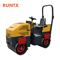 Rouleau compresseur routier à double tambour de 1,5 tonne, prix d'usine, machine de compactage municipale, rouleau compresseur routier de haute qualité