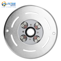 Lumière de fontaine extérieure étanche IP68 RVB LED 16W 316L en acier inoxydable Mini buse contrôle DMX pour paysage sous-marin eau