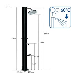 <span class=keywords><strong>Douche</strong></span> <span class=keywords><strong>solaire</strong></span> 38 litres <span class=keywords><strong>douche</strong></span> <span class=keywords><strong>solaire</strong></span> de jardin eau chaude max. 60 degrés sans connexion électrique <span class=keywords><strong>douche</strong></span> de piscine camping - Product Image 2
