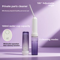 Bidet portable rechargeable de 180 ml, bidet manuel personnel, mini bidet électrique, vaporisateur de voyage pour toilettes, camping